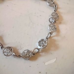 NWOT pentagram chain bracelet
